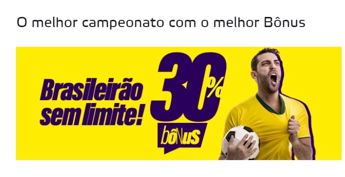 Betmotion Brasil - Bônus de 30% em oferta do Brasileirão