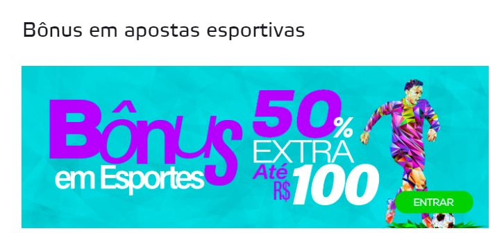 Promoção Betmotion - Bônus de 50% até R$100 para o final de semana