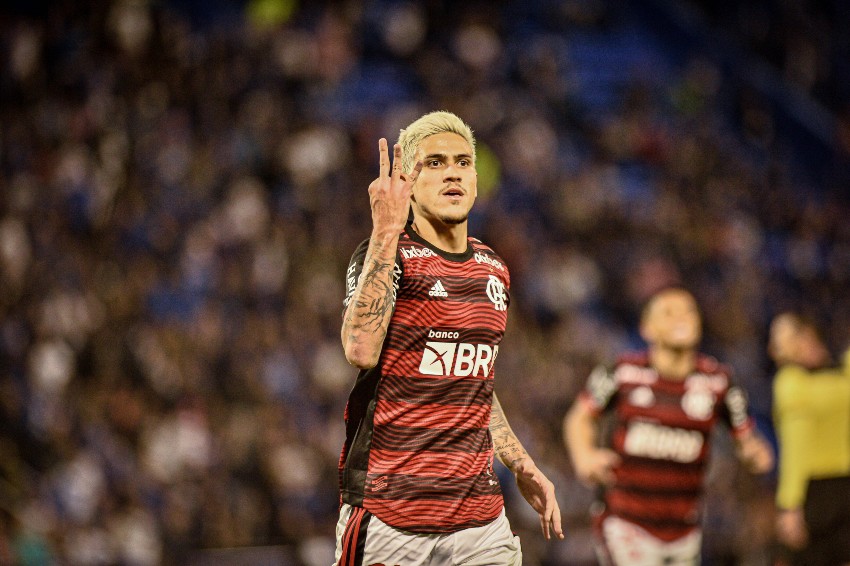 Pedro jogando pelo Flamengo