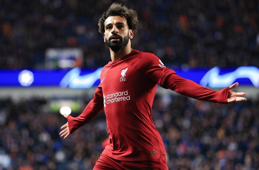 Salah jogando pelo Liverpool