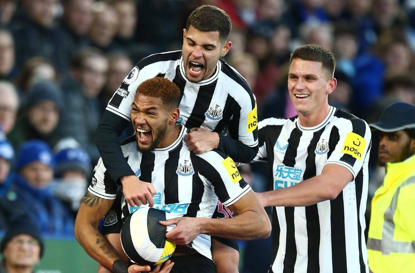 Joelinton e Bruno-Guimarães, do Newcastle