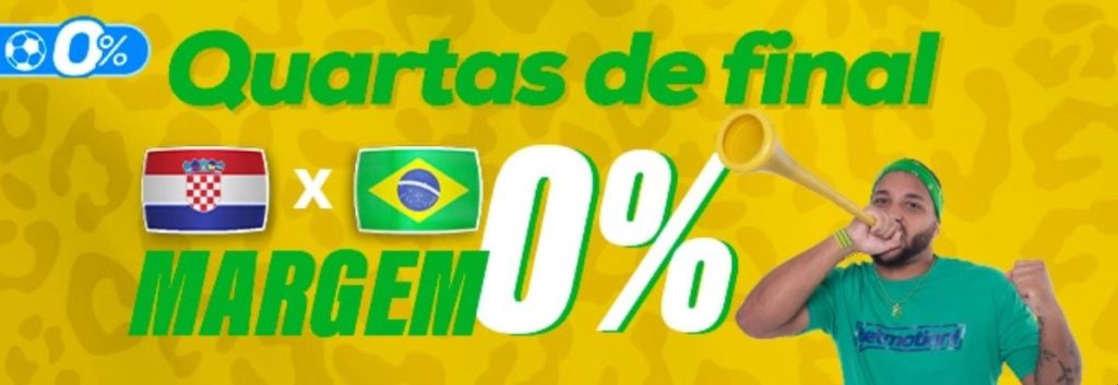 Promoção Betmotion - Margem 0% para Croácia x Brasil