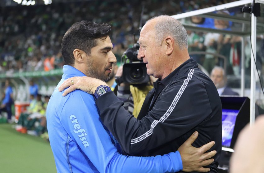 Técnico Abel Ferreira com Felipão