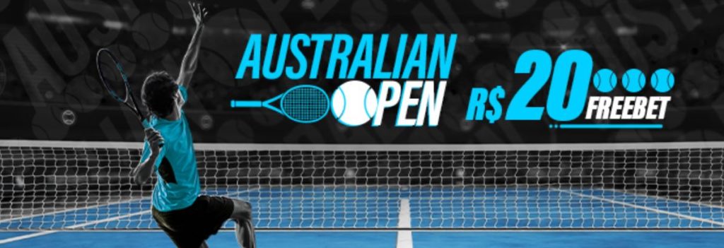 Promoção Betmotion - Freebet de R$20 no Australian Open 2023