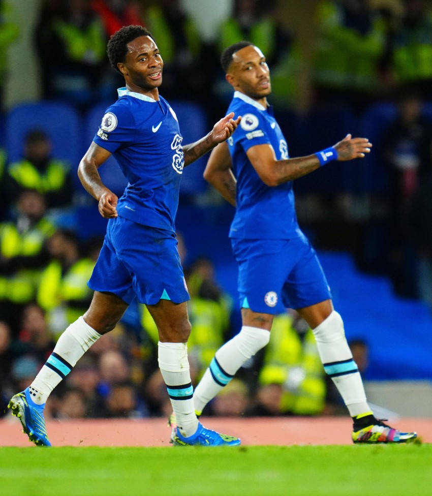 Sterling e Aubameyang, do Chelsea