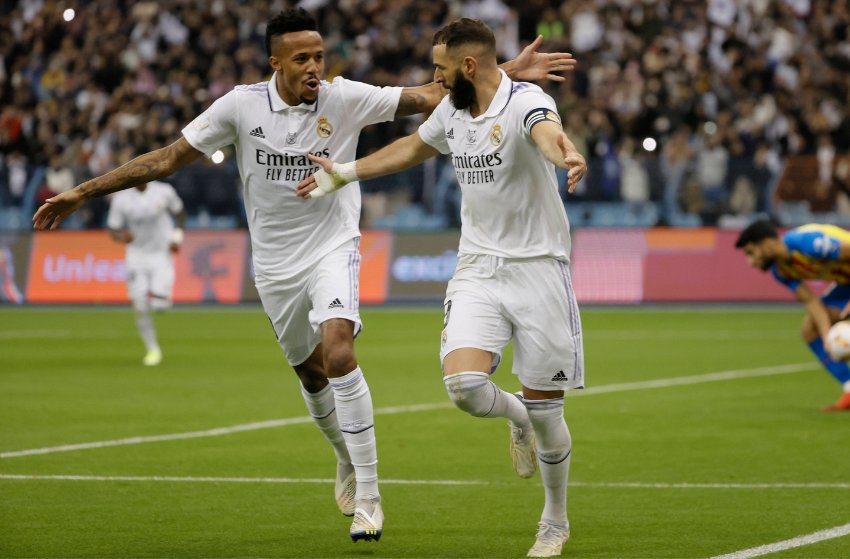 Militão e Benzema, do Real Madrid