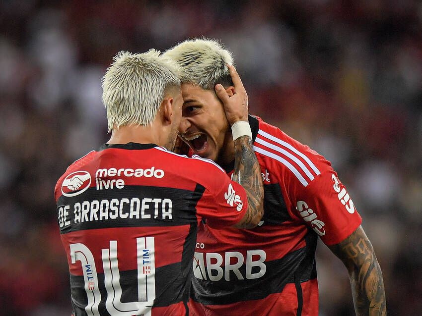 Arrascaeta e Pedro, do Flamengo