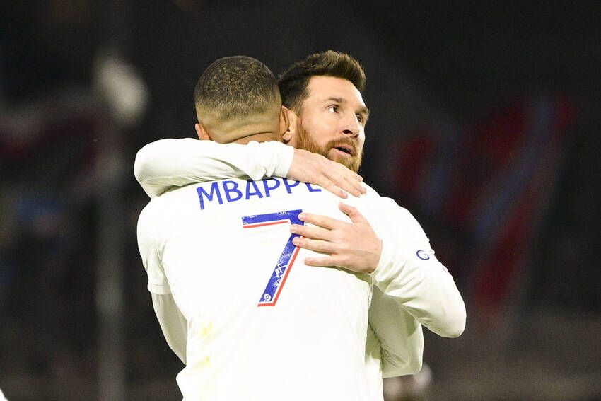 Mbappé e Messi, do PSG