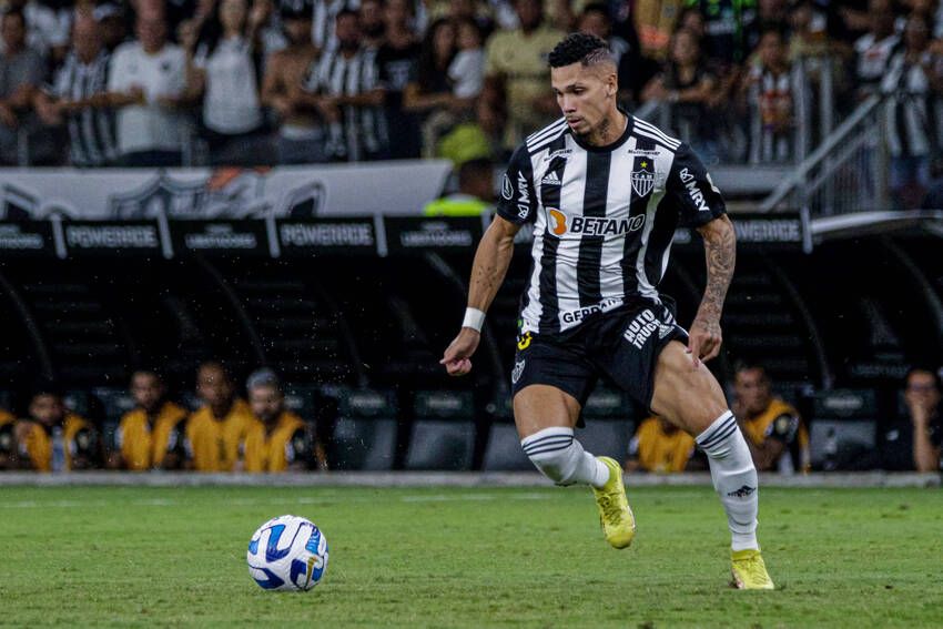 Paulinho marcou os dois gols na partida de ida das oitavas da Copa do Brasil (@Imago/Fotoarena)