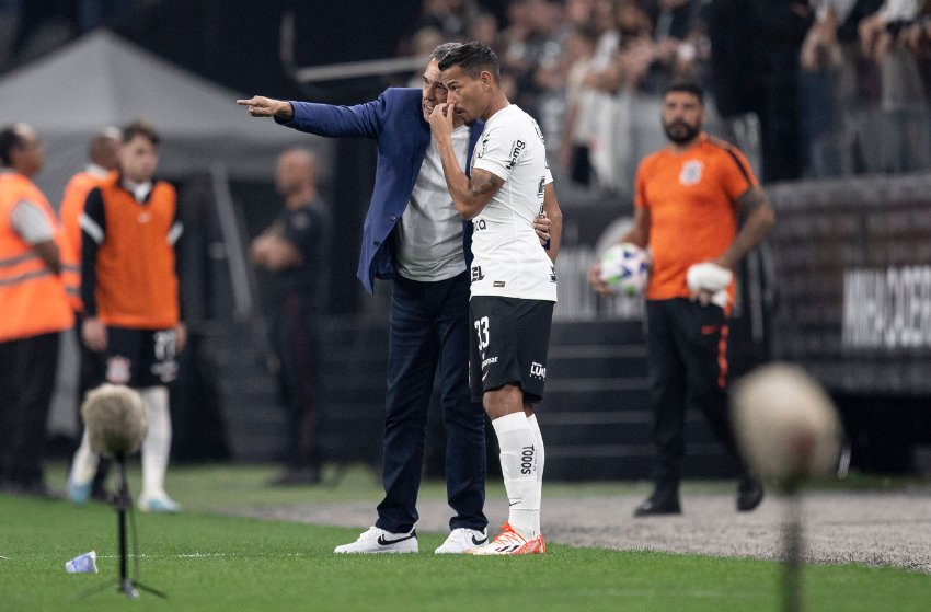 Luxemburgo e Ruan Oliveira, do Corinthians