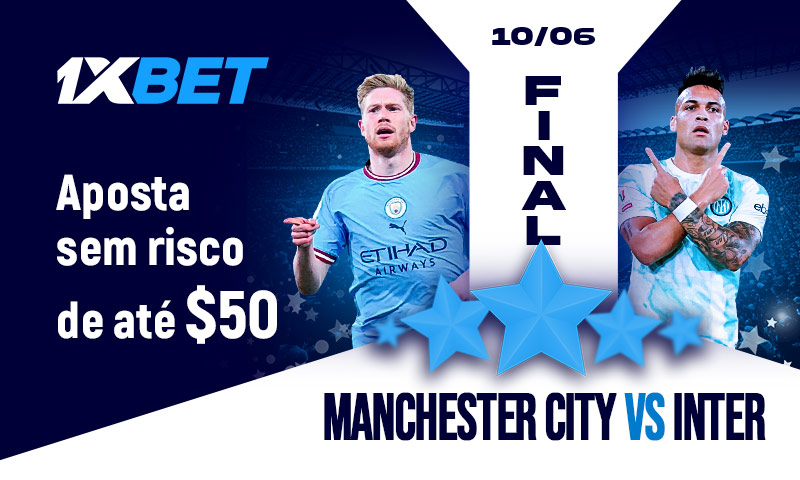 1xBet: Aposta sem risco na final da Champions League