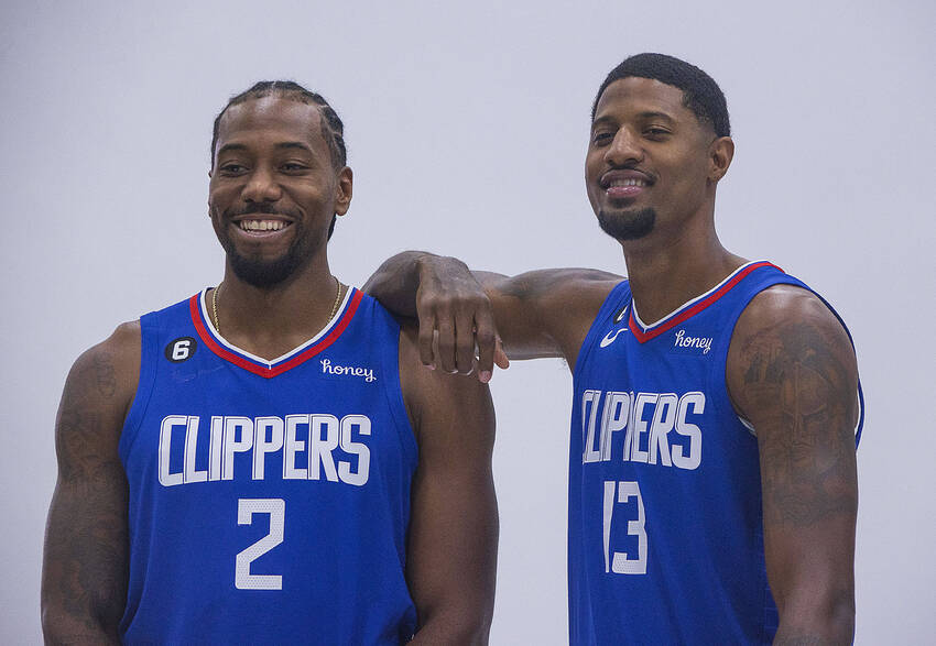 Kawhi Leonard e Paul George, do Los Angeles Clippers