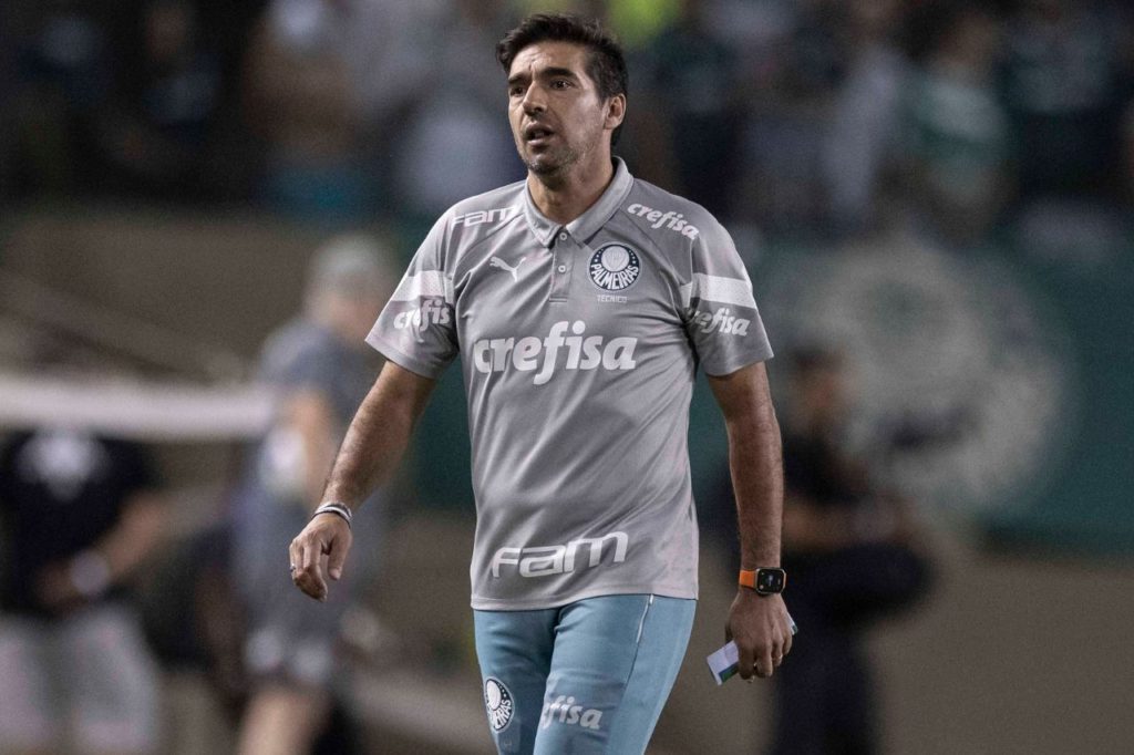 Técnico Abel Ferreira no comando do Palmeiras