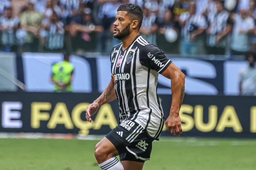 O atacante Hulk do Atlético-MG em jogo do Brasileirão