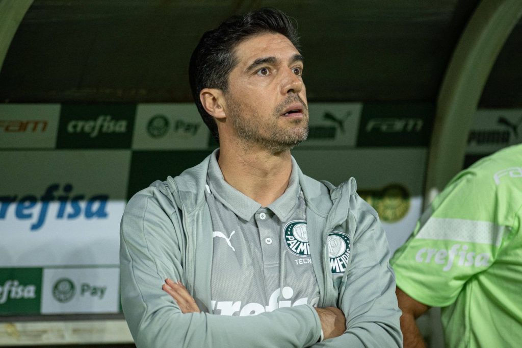 Técnico Abel Ferreira no comando do Palmeiras