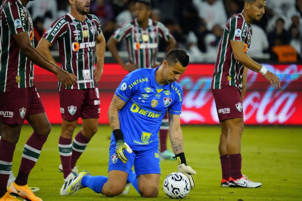 Goleiro Fábio em jogo do Fluminense pela Recopa