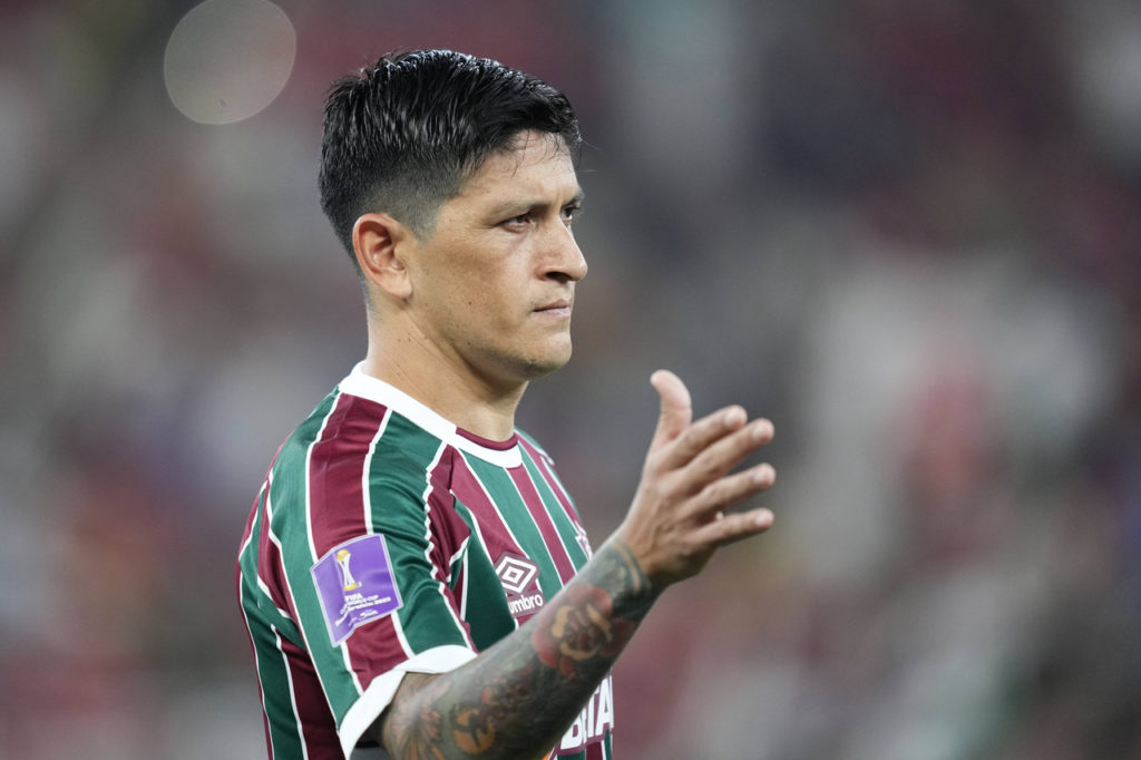 Cano, do Fluminense, comemora mais uma vitória com a camisa do clube.