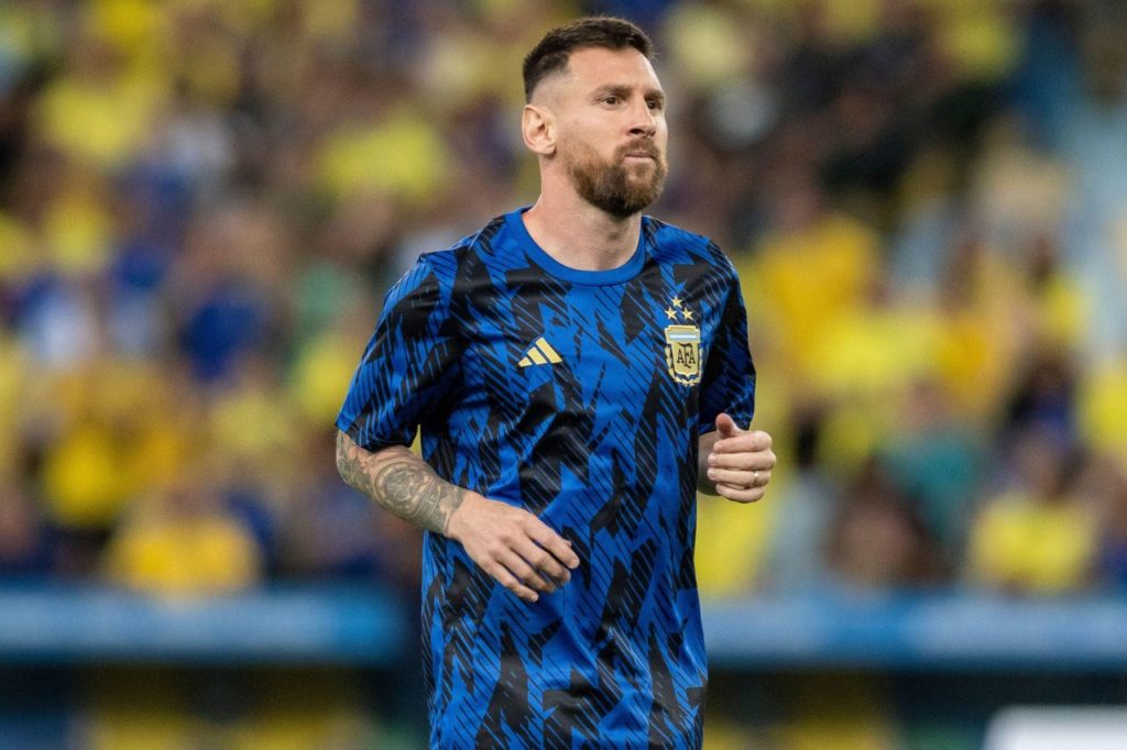 Messi em jogo da Argentina nas Eliminatórias da Copa