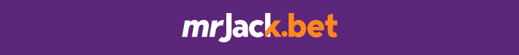 Logotipo da Mr. Jack contra fundo roxo estilizado com a identidade visual do SDA.