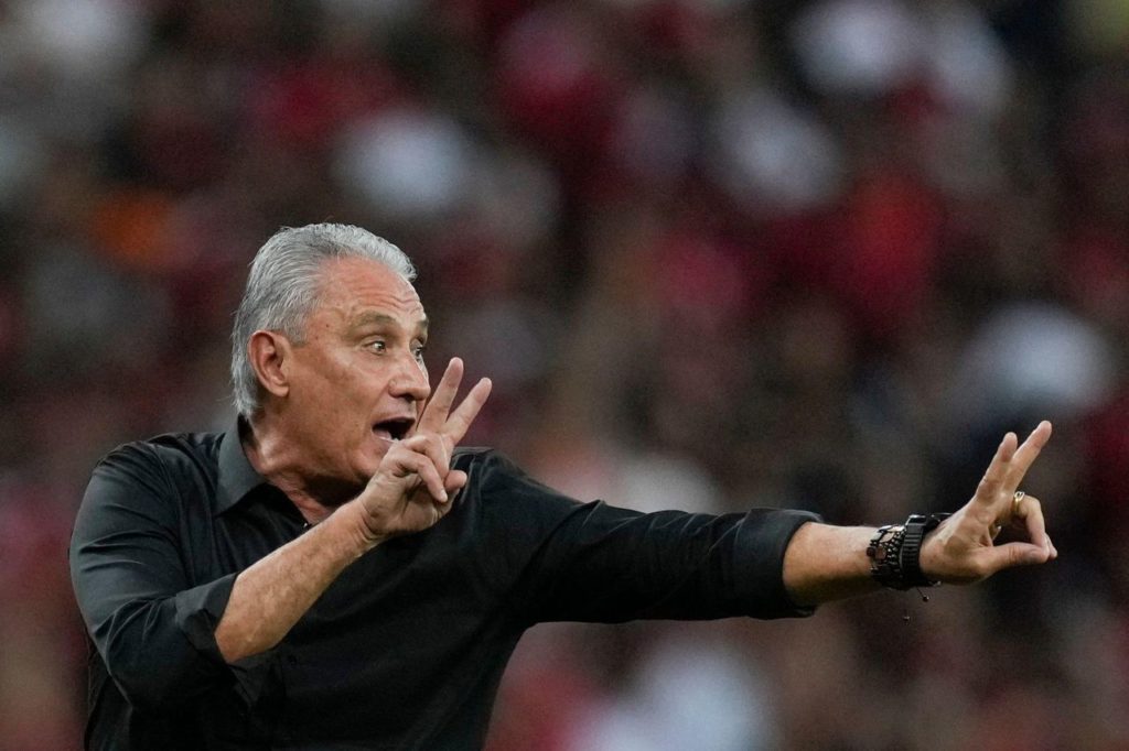 Técnico Tite no comando do Flamengo no Brasileirão