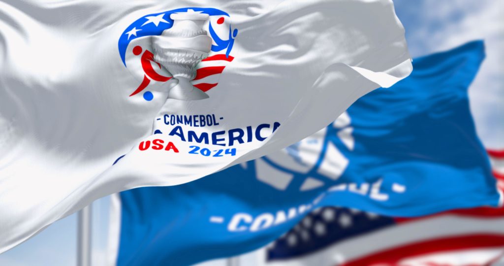 Bandeira da Conmbeol Copa América 2024.