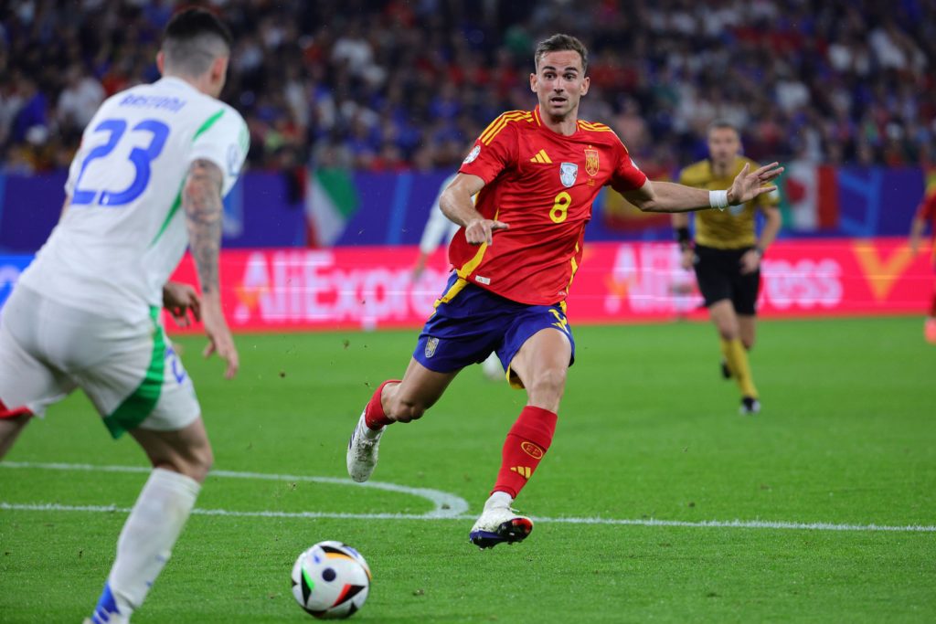 Fabian Ruiz, da Espanha, durante partida contra Itália na fase de grupos da Euro 2024.