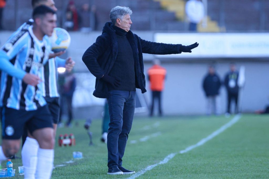 Técnico Renato Gaúcho no comando do Grêmio