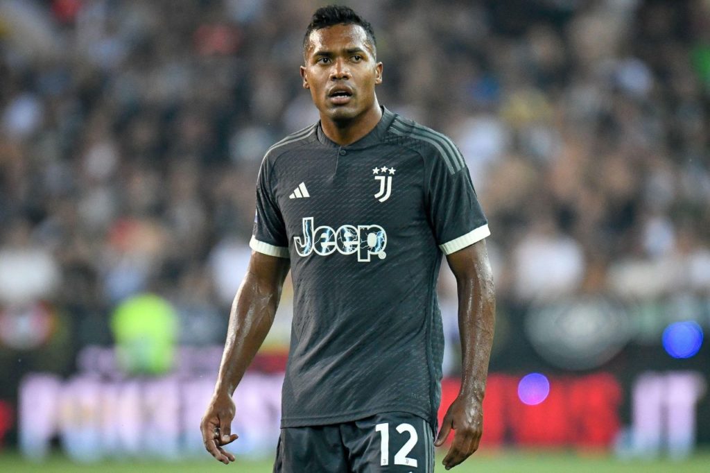 Lateral-esquerdo Alex Sandro em jogo da Juventus, da Itália