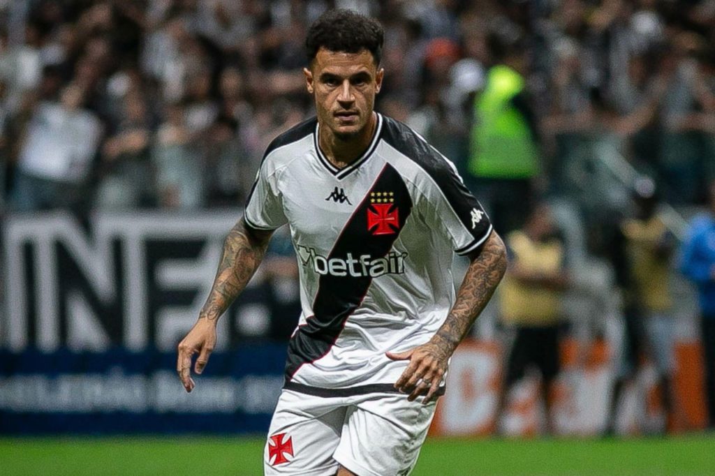 Philippe Coutinho em jogo do Vasco no Brasileirão