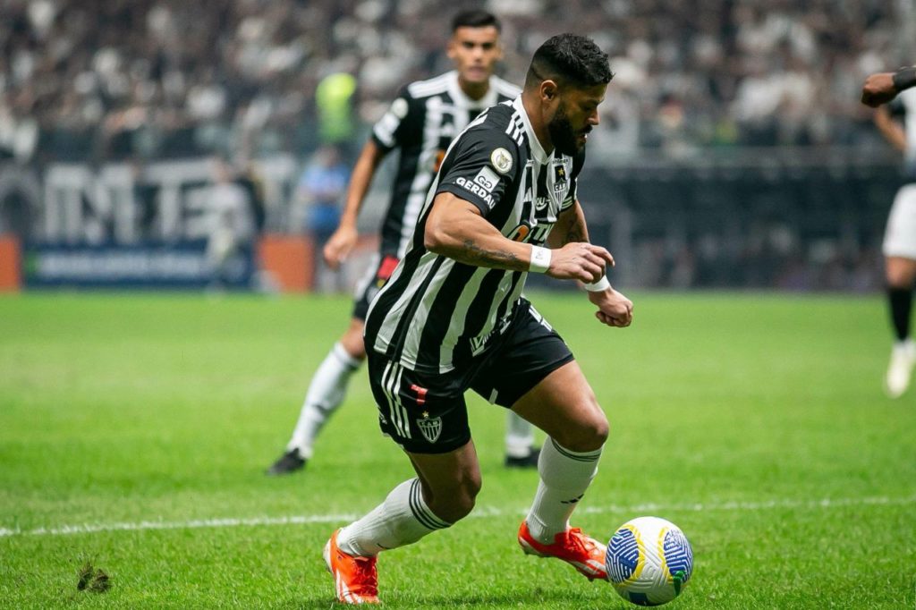 Centroavante Hulk em jogo do Atlético Mineiro