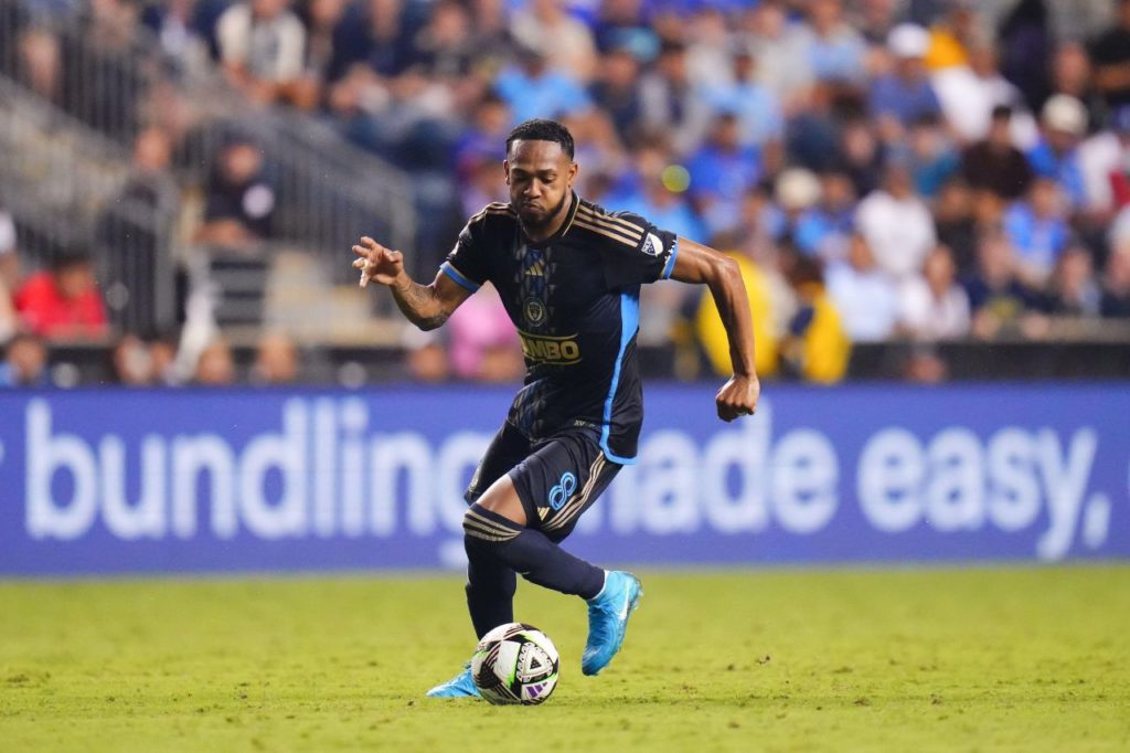 Volante José Martínez em jogo do Philadelphia Union, dos Estados Unidos