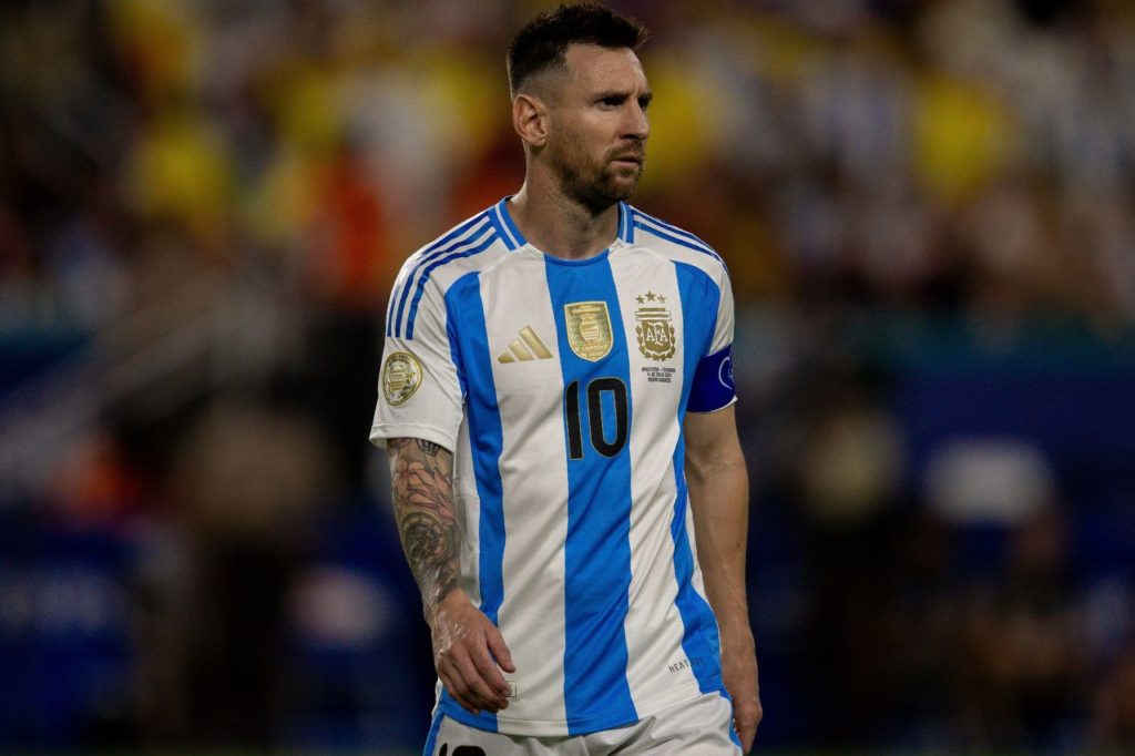 Lionel Messi em jogo da Argentina na última Copa América