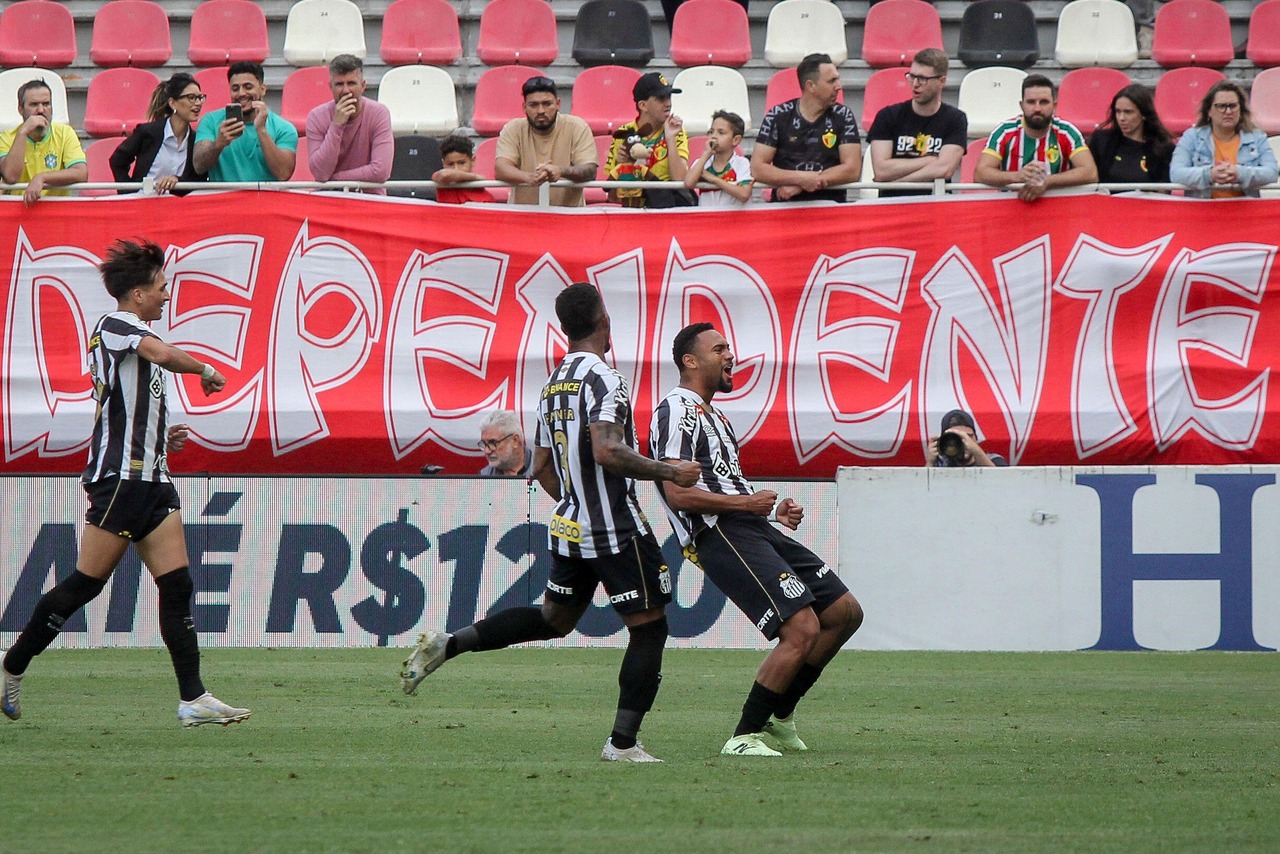 Santos vence o Brusque e dorme na liderança da Série B