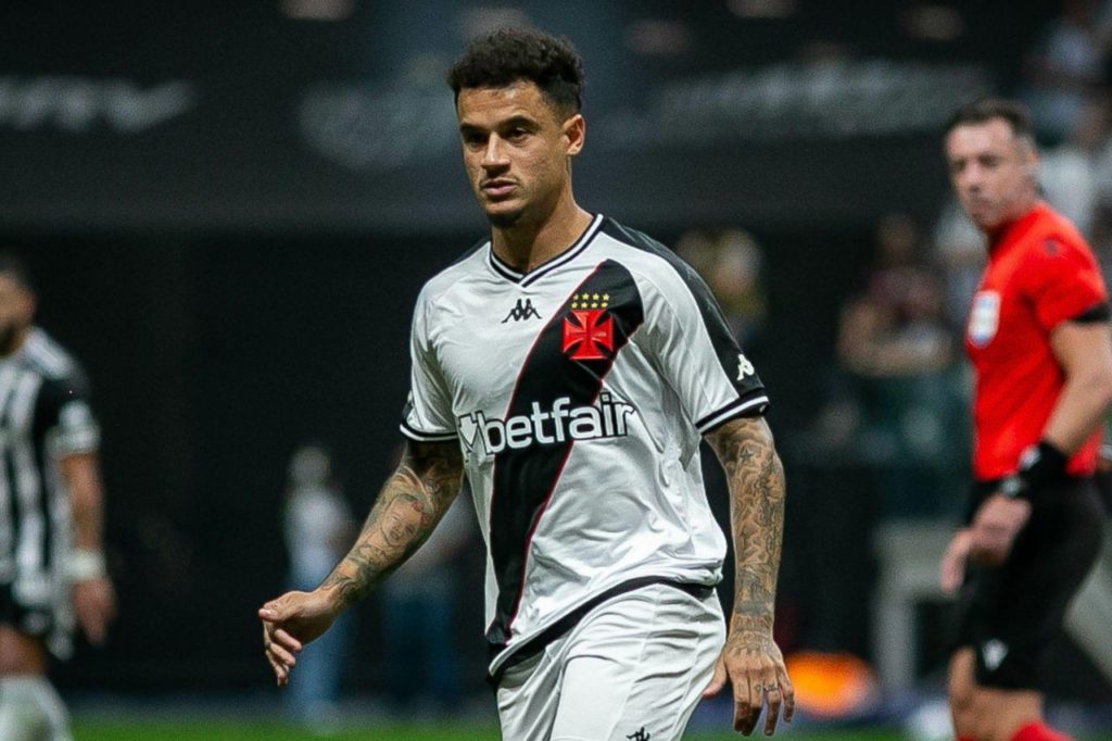 O meia Philippe Coutinho em jogo do Vasco