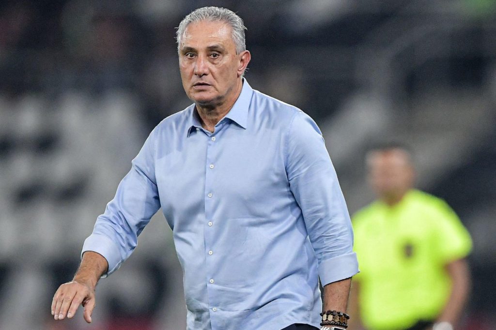 Técnico Tite no comando do Flamengo