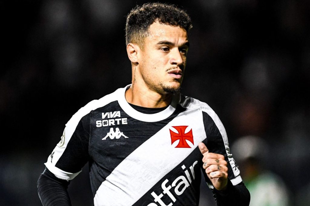 Meia Philippe Coutinho em jogo do Vasco